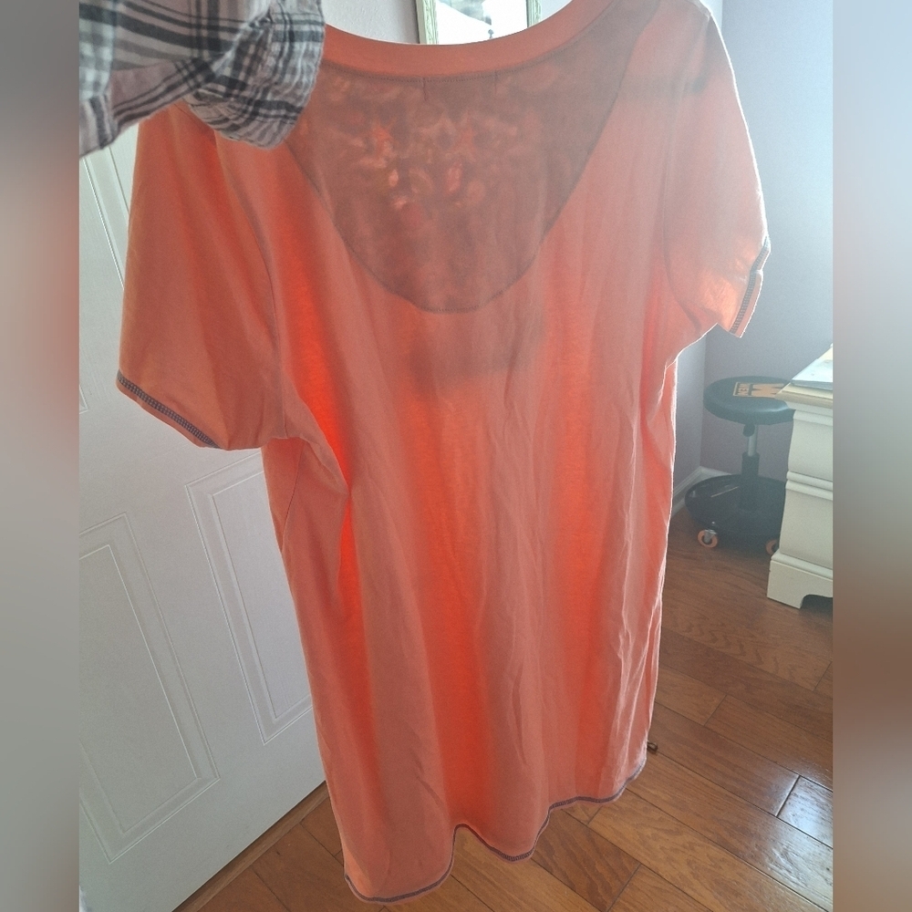 Rene Rofe Orange and Blue Seashell Sleepwear - Picture 6 of 11